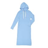 サックス | 裏毛スウェットワンピース ルームウェア レディース | FashionBerry