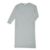 杢グレー | 裏毛ラウンドネックワンピース ルームウェア レディース ワンマイルウェア | FashionBerry