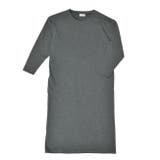 チャコール | 裏毛ラウンドネックワンピース ルームウェア レディース ワンマイルウェア | FashionBerry