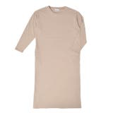 モカ | 裏毛ラウンドネックワンピース ルームウェア レディース ワンマイルウェア | FashionBerry