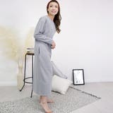 裏毛ラウンドネックワンピース ルームウェア レディース ワンマイルウェア | FashionBerry | 詳細画像9 