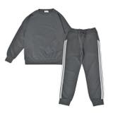 チャコール | ルームウェア ダンボールニット ラインパンツ | FashionBerry