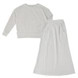 杢グレー | ルームウェア ダンボールニット ロングスカート | FashionBerry