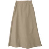 ライトカーキ | 後ギャザーロングスカート | FashionBerry