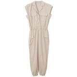 グレージュ | カーゴポケットジャンプスーツ | FashionBerry