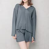 チャコール | UPF50+ ラッシュガードセットアップ レディース | FashionBerry