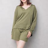 カーキ | UPF50+ ラッシュガードセットアップ レディース | FashionBerry