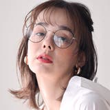 COL.32 ネイビー(七宝)/クリア | ボストンメタルメガネ メタルフレーム 伊達メガネ WEB限定アイテム | FashionBerry