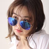 COL.5 シルバー/ブルーリボミラー | ティアドロップ サングラス WEB限定アイテム | FashionBerry