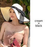 クリーム×ブラック | ペーパーキャペリンハット 22023 SS | fashion box 