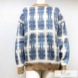 ブルー | モヘアチェックニット 2023 SS | fashion box