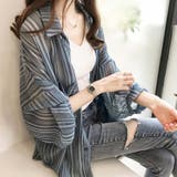 シースルーストライプシャツ 2023 SS | fashion box | 詳細画像12