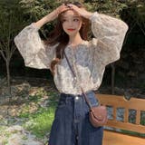 小花柄 シフォン ブラウス | fashion box | 詳細画像13