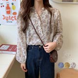 小花柄 シフォン ブラウス | fashion box | 詳細画像4