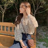 小花柄 シフォン ブラウス | fashion box | 詳細画像1