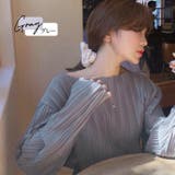 グレー | サテンプリーツブラウス 2023 SS | fashion box