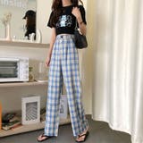 チェック ワイドパンツ 2023 | fashion box  | 詳細画像16 