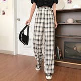 チェック ワイドパンツ 2023 | fashion box  | 詳細画像23 