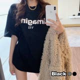 ブラック | imagine プリント ロゴTシャツ | fashion box