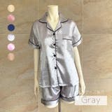 サテンパジャマセット2023 SS 春夏 | fashion box  | 詳細画像6 