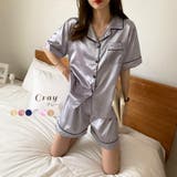 グレー | サテンパジャマセット2023 SS 春夏 | fashion box 