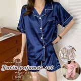 サテンパジャマセット2023 SS 春夏 | fashion box  | 詳細画像1 