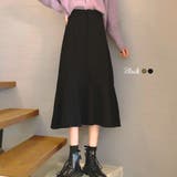 ブラック | マーメイド切替ロングスカート 2023 SS | fashion box
