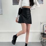 レザー調 ミニスカート 2023 | fashion box  | 詳細画像14 