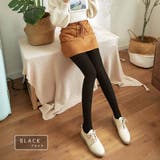 ブラック | 裏起毛フェイクシアータイツ 2023 SS | fashion box 