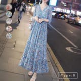 Bタイプ | ティアード ロングワンピース ワンピース | fashion box
