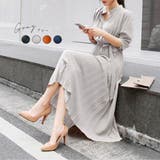 グレー | シフォンプリーツワンピース ワンピース 秋 | fashion box 