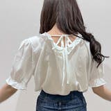 バックリボンフリルブラウス 2023 SS | fashion box | 詳細画像1