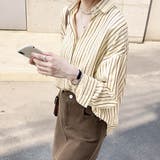 オープン ストライプシャツ 韓国 | fashion box | 詳細画像14