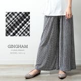 GINGHAM | プリーツパンツ レディース 夏 | fashion box
