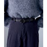 シルバーブラック | etoll エトル スクエアレザーベルト | Fashion Letter