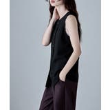 etoll エトル リネンライクナローショルダーベスト | Fashion Letter | 詳細画像3 