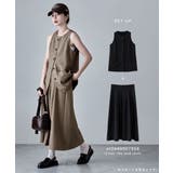 etoll エトル リネンライクナローショルダーベスト | Fashion Letter | 詳細画像11 