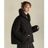 ブラック | aity アイティ ダイヤキルトボリュームネック中綿ダウン | Fashion Letter