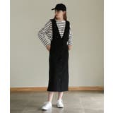 ブラック | aity アイティ フロントボタンジャンパーツイルスカート | Fashion Letter