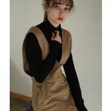ベージュ | aity アイティ フロントボタンジャンパーツイルスカート | Fashion Letter