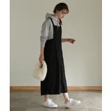 aity アイティ ツイルエプロンサロペットスカート | Fashion Letter | 詳細画像2