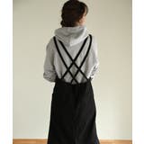 aity アイティ ツイルエプロンサロペットスカート | Fashion Letter | 詳細画像5