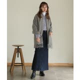 ワンウォッシュネイビー | aity アイティ セミタイトデニムマキシスカート | Fashion Letter