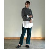 ダークグリーン | aity アイティ センタープレステーパードパンツ | Fashion Letter