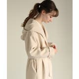 ベージュ | aity アイティ ウール調フードガウンコート | Fashion Letter