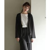 チャコール | aity アイティ 高撥水ノーカラーシャツセットアップ（男女兼用） | Fashion Letter