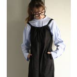 ブラック | aity アイティ ツイルギャザーオールインワン | Fashion Letter