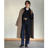 aity アイティ 胸ヨーク付きステンカラーロングコート | Fashion Letter | 詳細画像5