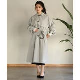aity アイティ 胸ヨーク付きステンカラーロングコート | Fashion Letter | 詳細画像15