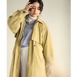 マスタード | aity アイティ 胸ヨーク付きステンカラーロングコート | Fashion Letter